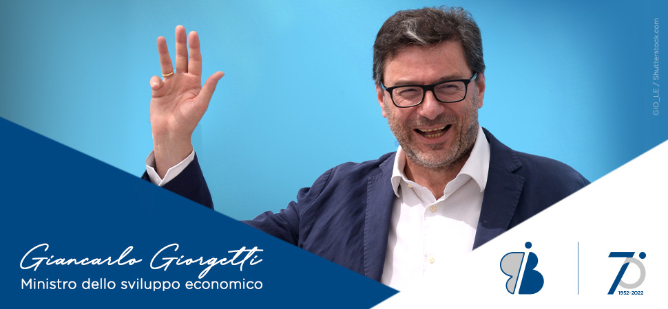 Giancarlo Giorgetti per l'inaugurazione del Buffoli BlueTechHub